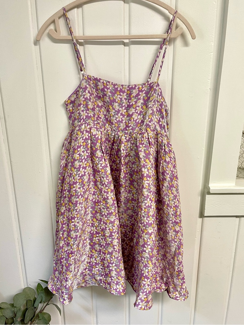 Storia Lavender Floral Sheen Dress